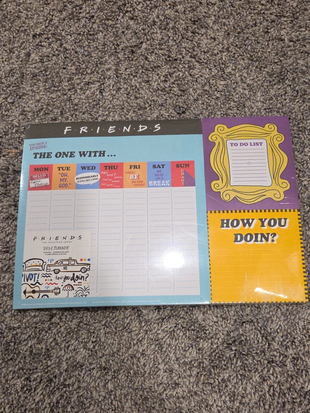 🕸Friends 52 Week Desk Planner New